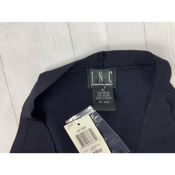 NWT INC Black Knit Top. XL - Picture 4 of 5